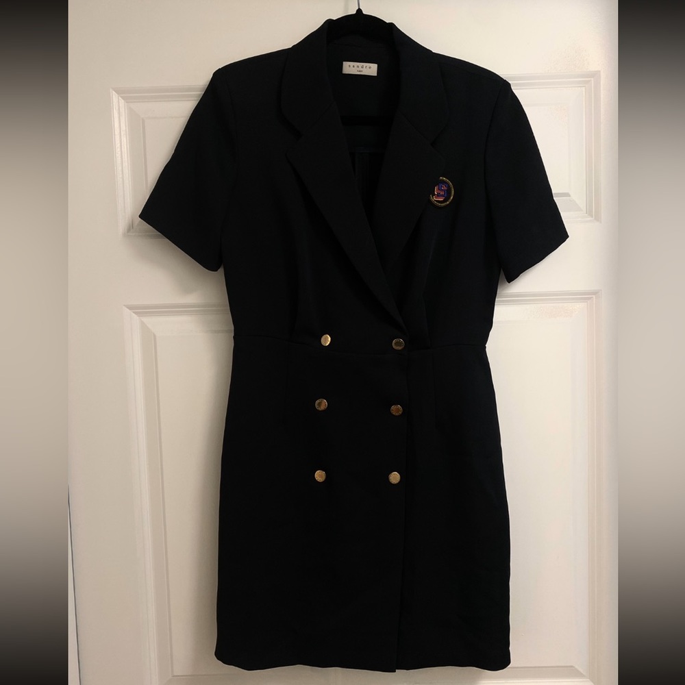 NWT SANDRO Marine Dress